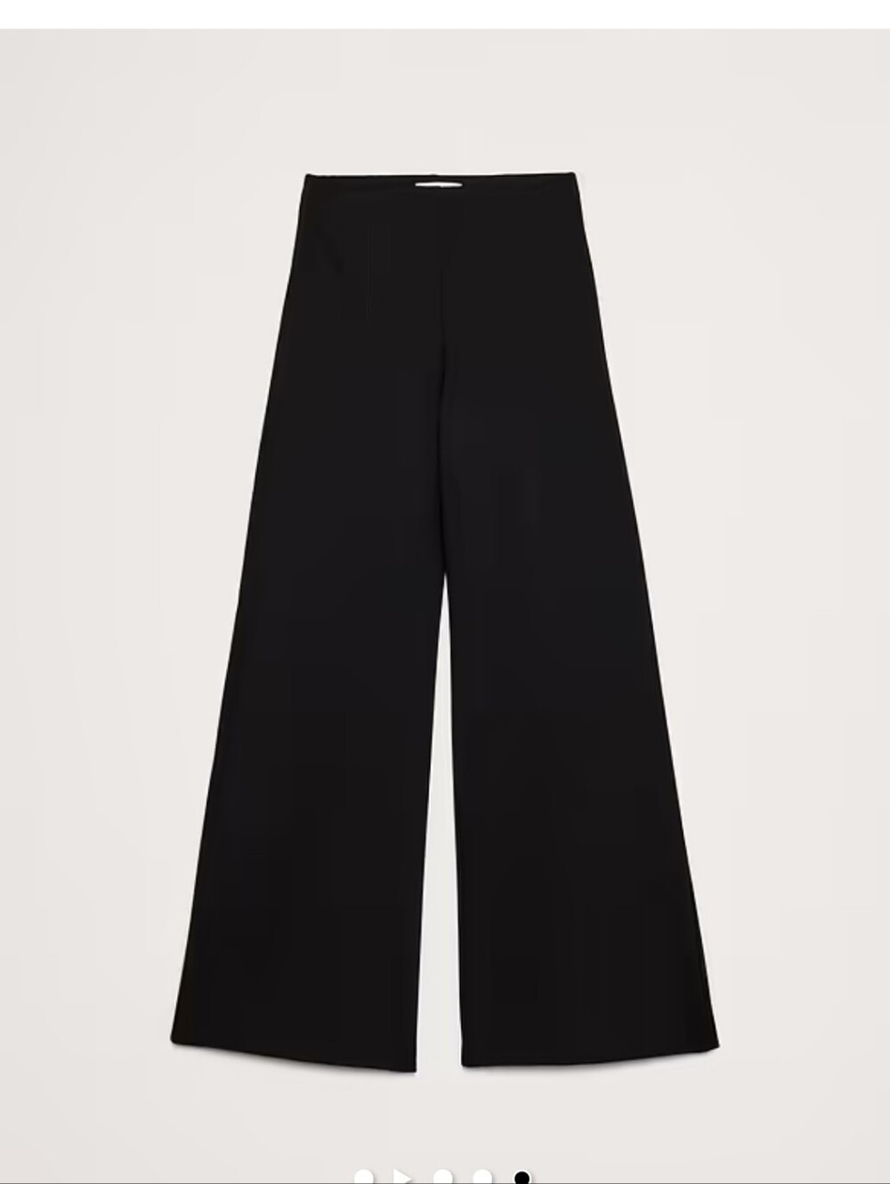 Banana Republic High Rise Black Ponte Wide-Leg Women's Pants